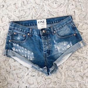 One Teaspoon denim shorts